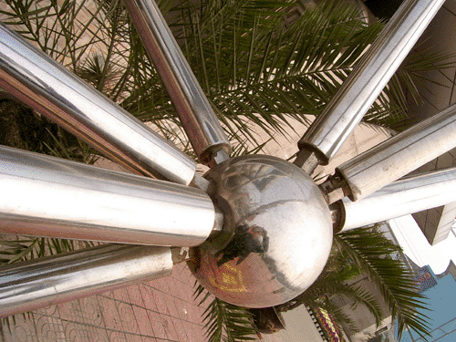 钟祥不锈钢螺栓球网架